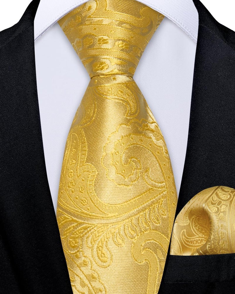 DiBanGu Boys Adjustable Tie and Pocket Square Pre-tied Zipper Necktie for Kids Wedding Party Graduation School Uniforms - Image 2